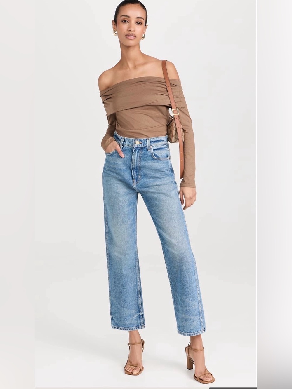 Nation LTD Abana Draped Shoulder Top